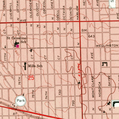 United States Geological Survey River Forest, IL (1963, 24000-Scale) digital map