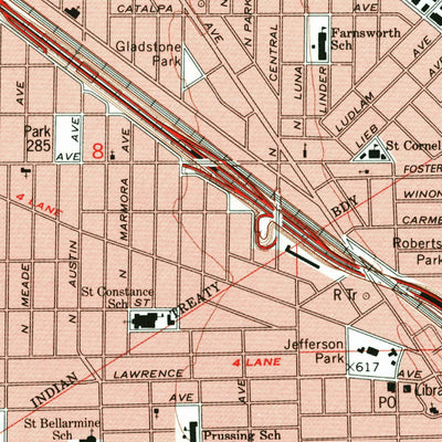 United States Geological Survey River Forest, IL (1993, 24000-Scale) digital map