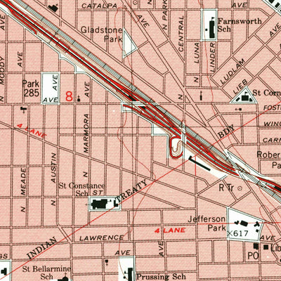 United States Geological Survey River Forest, IL (1997, 24000-Scale) digital map