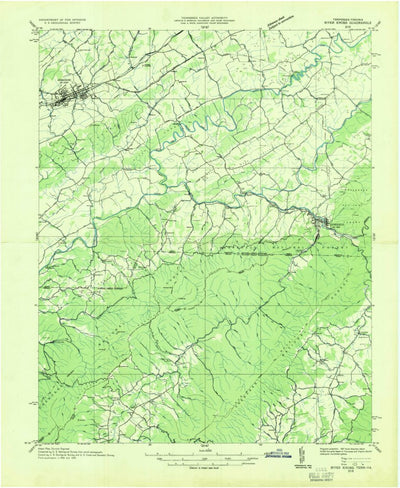 United States Geological Survey River Knobs, VA-TN (1935, 48000-Scale) digital map