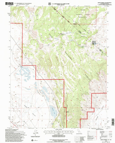 United States Geological Survey River Spring, CA-NV (1994, 24000-Scale) digital map