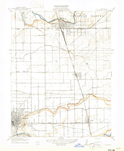 United States Geological Survey Riverbank, CA (1916, 31680-Scale) digital map