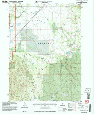 United States Geological Survey Riverbed Butte, OR (2004, 24000-Scale) digital map
