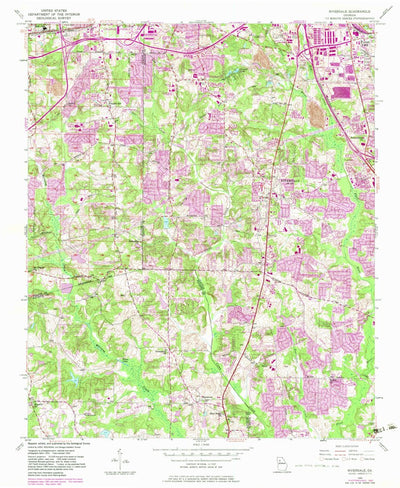 United States Geological Survey Riverdale, GA (1954, 24000-Scale) digital map
