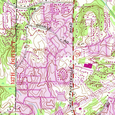 United States Geological Survey Riverdale, GA (1954, 24000-Scale) digital map