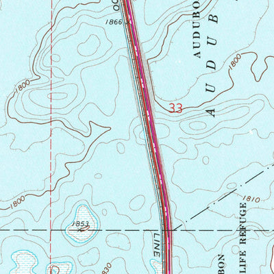United States Geological Survey Riverdale North, ND (1972, 24000-Scale) digital map