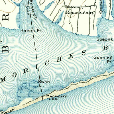 United States Geological Survey Riverhead, NY (1904, 62500-Scale) digital map