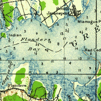 United States Geological Survey Riverhead, NY (1943, 62500-Scale) digital map