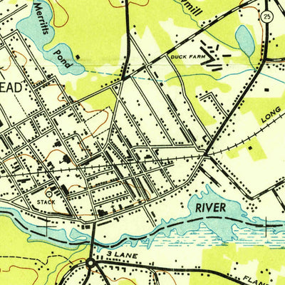 United States Geological Survey Riverhead, NY (1947, 24000-Scale) digital map