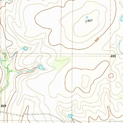 United States Geological Survey Riverland Cemetery, TX-OK (1985, 24000-Scale) digital map