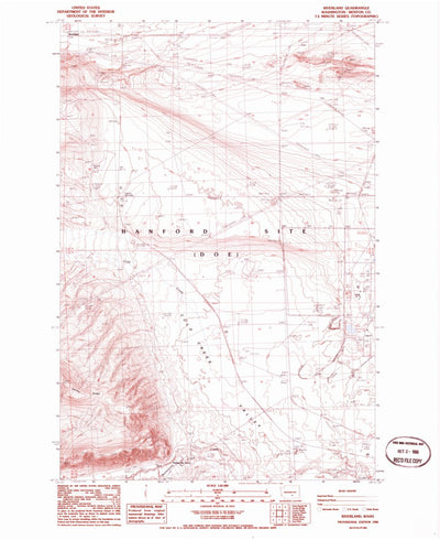 United States Geological Survey Riverland, WA (1986, 24000-Scale) digital map
