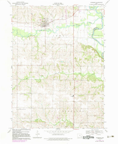 United States Geological Survey Riverside, IA (1969, 24000-Scale) digital map