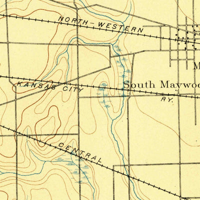 United States Geological Survey Riverside, IL (1893, 62500-Scale) digital map