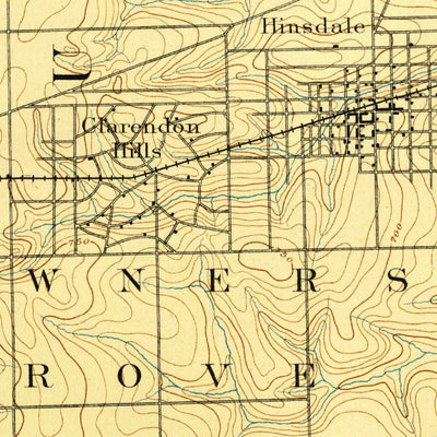 United States Geological Survey Riverside, IL (1893, 62500-Scale) digital map