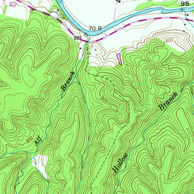 United States Geological Survey Riverside, TN (1951, 24000-Scale) digital map