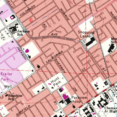 United States Geological Survey Riverside West, CA (1967, 24000-Scale) digital map