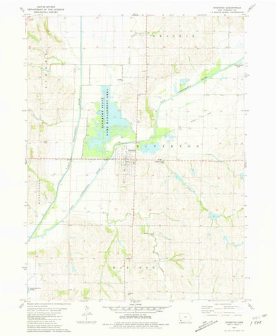 United States Geological Survey Riverton, IA (1981, 24000-Scale) digital map
