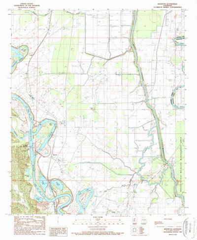 United States Geological Survey Riverton, LA (1989, 24000-Scale) digital map