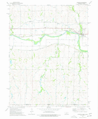 United States Geological Survey Riverton, NE-KS (1974, 24000-Scale) digital map