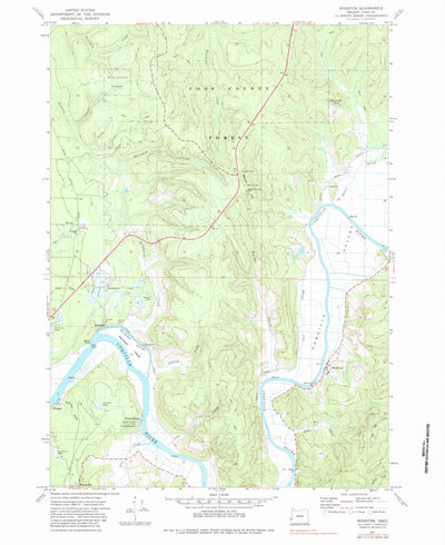 United States Geological Survey Riverton, OR (1971, 24000-Scale) digital map