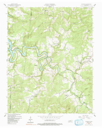 United States Geological Survey Riverton, TN (1956, 24000-Scale) digital map