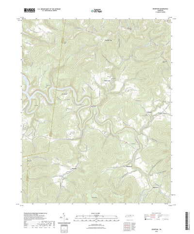 United States Geological Survey Riverton, TN (2022, 24000-Scale) digital map