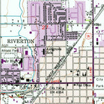 United States Geological Survey Riverton West, WY (1959, 24000-Scale) digital map
