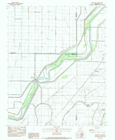 United States Geological Survey Rivervale, AR (1983, 24000-Scale) digital map