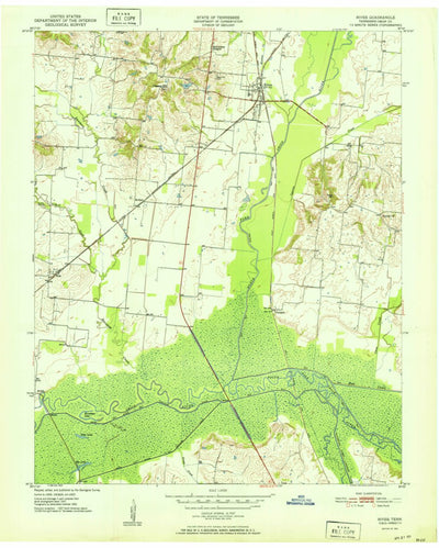 United States Geological Survey Rives, TN (1951, 24000-Scale) digital map