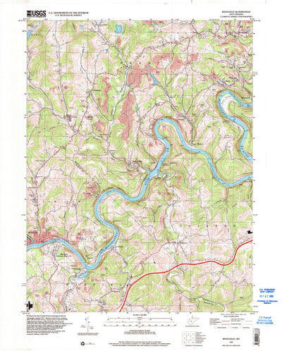 United States Geological Survey Rivesville, WV (1997, 24000-Scale) digital map