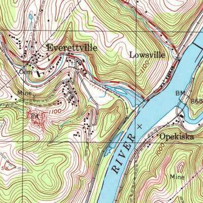 United States Geological Survey Rivesville, WV (1997, 24000-Scale) digital map
