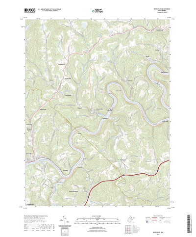 United States Geological Survey Rivesville, WV (2023, 24000-Scale) digital map