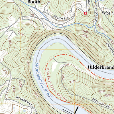 United States Geological Survey Rivesville, WV (2023, 24000-Scale) digital map