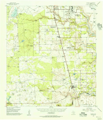 United States Geological Survey Riviera, TX (1954, 62500-Scale) digital map