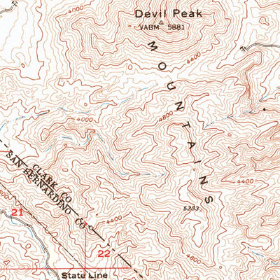 United States Geological Survey Roach Lake, NV-CA (1955, 62500-Scale) digital map