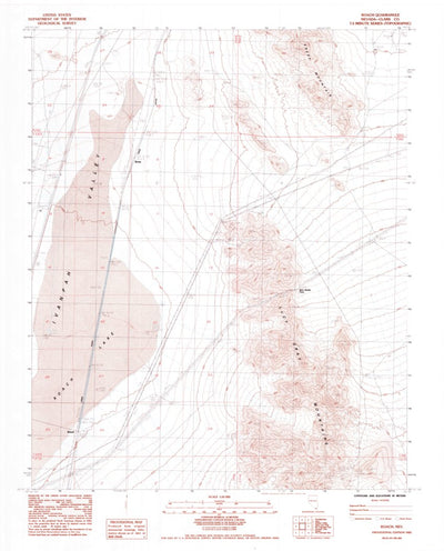 United States Geological Survey Roach, NV (1985, 24000-Scale) digital map