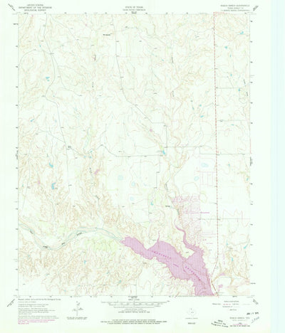 United States Geological Survey Roach Ranch, TX (1962, 24000-Scale) digital map