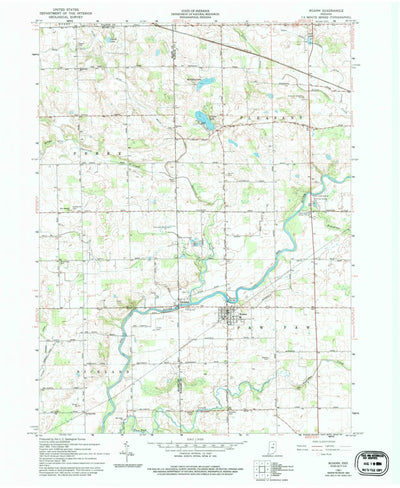 United States Geological Survey Roann, IN (1961, 24000-Scale) digital map