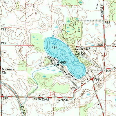 United States Geological Survey Roann, IN (1961, 24000-Scale) digital map