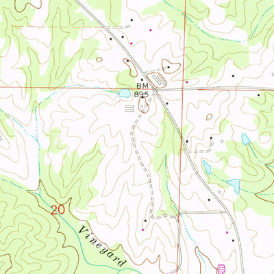 United States Geological Survey Roanoke East, AL-GA (1969, 24000-Scale) digital map