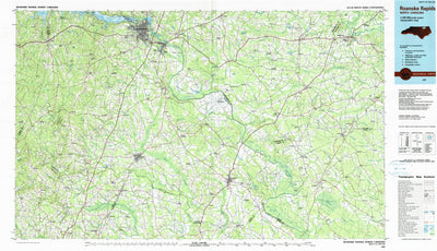 United States Geological Survey Roanoke Rapids, NC (1985, 100000-Scale) digital map