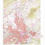 United States Geological Survey Roanoke, VA (1963, 24000-Scale) digital map
