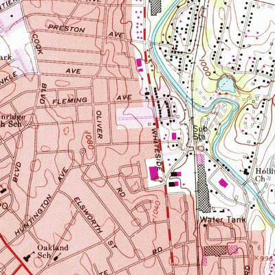 United States Geological Survey Roanoke, VA (1963, 24000-Scale) digital map