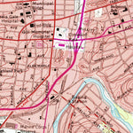 United States Geological Survey Roanoke, VA (1963, 24000-Scale) digital map