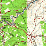United States Geological Survey Roanoke, VA-WV (1963, 250000-Scale) digital map