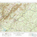 United States Geological Survey Roanoke, VA-WV (1971, 250000-Scale) digital map