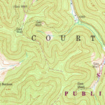 United States Geological Survey Roanoke, WV (1966, 24000-Scale) digital map