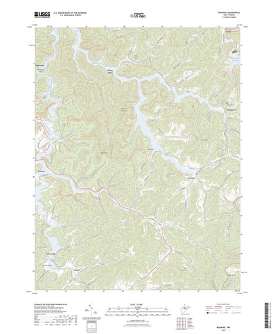 United States Geological Survey Roanoke, WV (2023, 24000-Scale) digital map