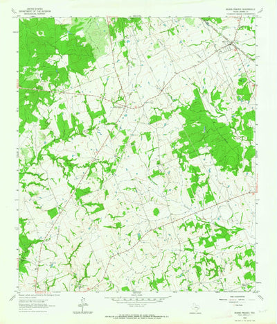 United States Geological Survey Roans Prairie, TX (1962, 24000-Scale) digital map