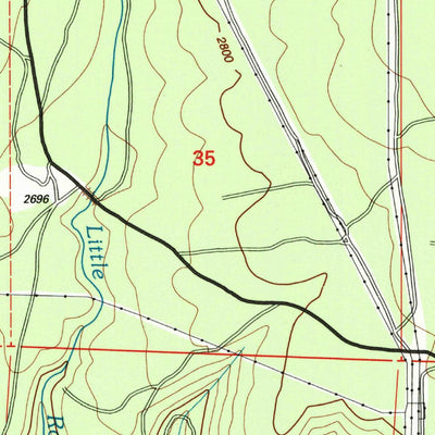 United States Geological Survey Roaring Creek, CA (1998, 24000-Scale) digital map